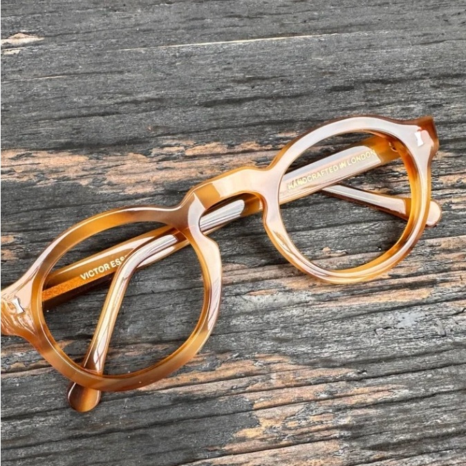 Cubitts Bespoke Spectacles Eyeglasses 'Langton' In Caramel Custom 52mm Size.